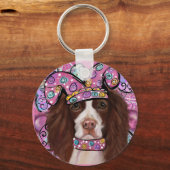 English Springer Spanel Schlüsselanhänger (Vorderseite)