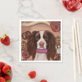 English Springer Spanel Serviette (Beispiel)