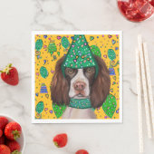 English Springer Spanel Serviette (Beispiel)