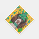 English Springer Spanel Serviette (Ecke)