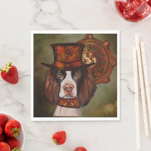 English Springer Spanel Serviette (Beispiel)