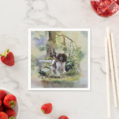 English Springer Spanel Serviette (Beispiel)