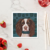 English Springer Spanel Serviette (Beispiel)