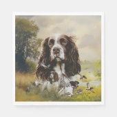 English Springer Spanel Serviette (Vorderseite)
