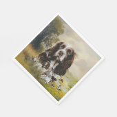 English Springer Spanel Serviette (Ecke)