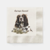 English Springer Spanel Serviette (Vorderseite)