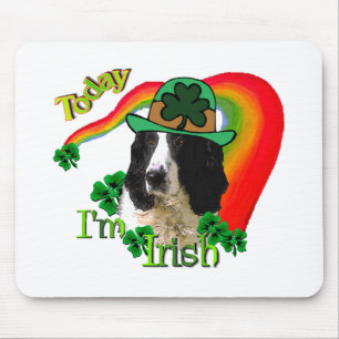 English Springer Spanel St Pattys Mousepad