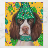 English Springer Spanel Weinetikett (Einzelnes Label)