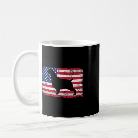 English Springer Spaniel 4. Juli Patriotic Ame Kaffeetasse (Links)
