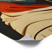 English Springer Spaniel Astronaut Poster, English Poster (Ecke)