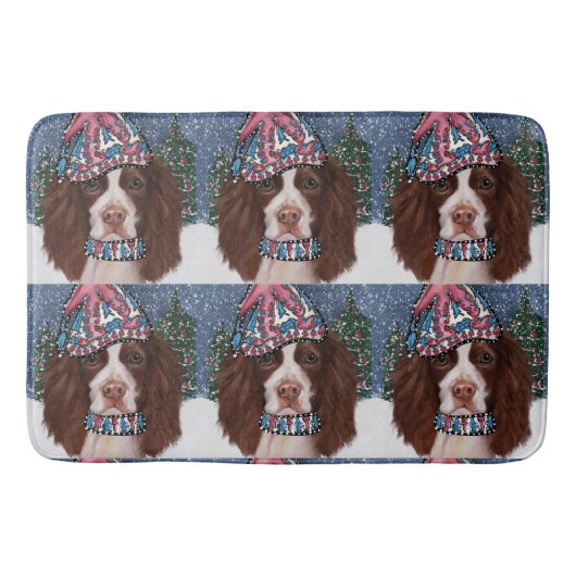 ENGLISH SPRINGER SPANIEL BADEMATTE (Vorderseite)