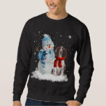 English Springer Spaniel Christmas Snowman Christm Sweatshirt<br><div class="desc">English Springer Spanier Weihnachten Snowman Weihnachten Pajama</div>