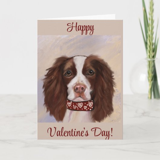 ENGLISH SPRINGER SPANIEL DANKESKARTE (Vorderseite)