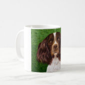 English Springer Spaniel Dog Art - Major Kaffeetasse (Vorderseite Links)