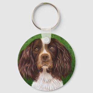English Springer Spaniel Dog Art - Major Schlüsselanhänger