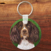English Springer Spaniel Dog Art - Major Schlüsselanhänger (Vorderseite)