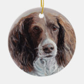 English Springer Spaniel Dog Art Ornament (Vorne)