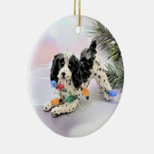 English Springer Spaniel Dog Christmas Ornament (Rechts)