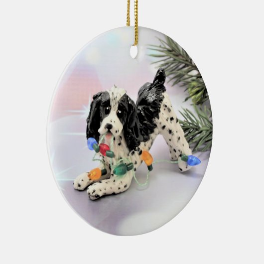 English Springer Spaniel Dog Christmas Ornament (Rechts)