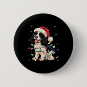 English Springer Spaniel Dog Christmas Tree Lights Button (Vorderseite)