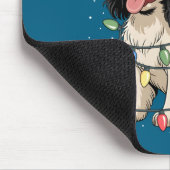 English Springer Spaniel Dog Christmas Tree Lights Mousepad (Ecke)