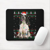 English Springer Spaniel Dog Christmas Ugly Sweate Mousepad (Mit Mouse)