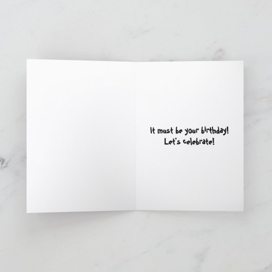 English Springer Spaniel Dog Funny Birthday Karte (Innenseite)