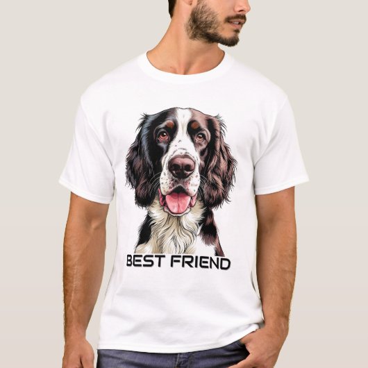 English Springer Spaniel Dog T-Shirt (Vorderseite)