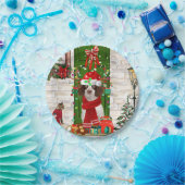 English Springer Spaniel Dog Weihnachten Pappteller (Party)