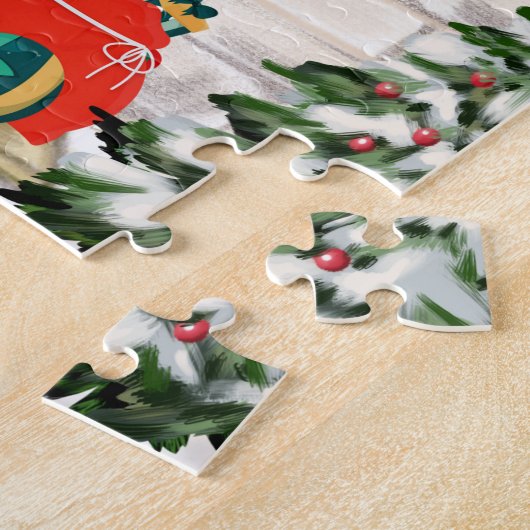 English Springer Spaniel Dog Weihnachten Puzzle (Seite)