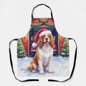 English Springer Spaniel Fire Station Santa Schürze (Vorderseite)