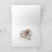 English Springer Spaniel frohe Weihnachten an alle (Innenseite)