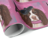 English Springer Spaniel Geschenkpapier (Rolleneckpunkt)