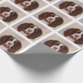 ENGLISH SPRINGER SPANIEL GESCHENKPAPIER (Ecke)
