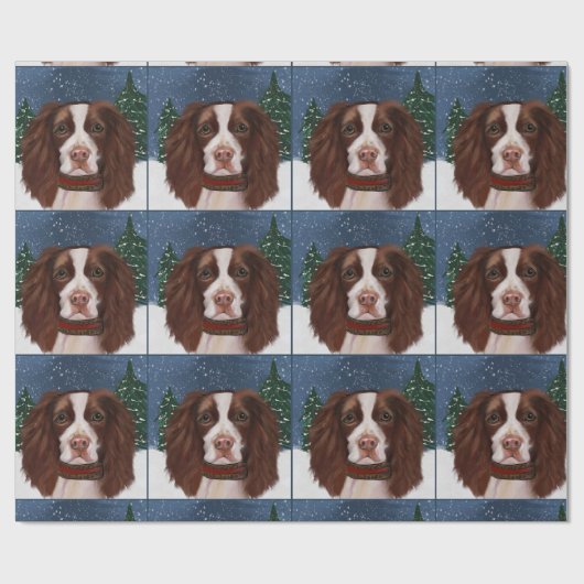 ENGLISH SPRINGER SPANIEL GESCHENKPAPIER (Flach)