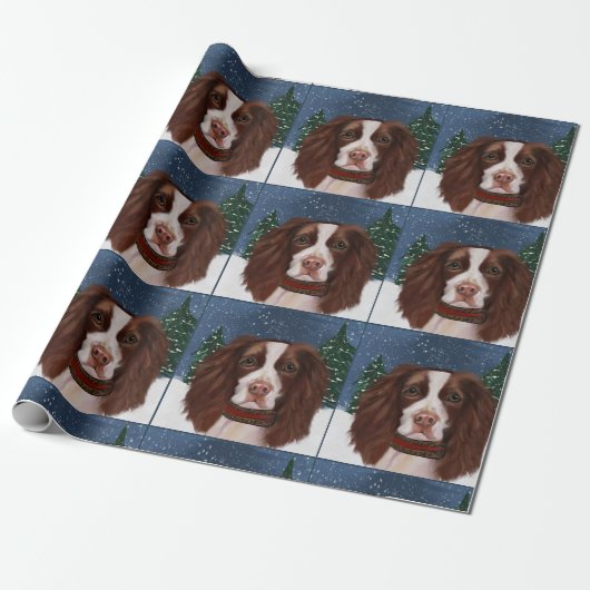 ENGLISH SPRINGER SPANIEL GESCHENKPAPIER (Ungerollt)