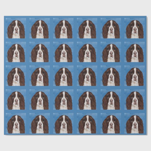 ENGLISH SPRINGER SPANIEL GESCHENKPAPIER (Flach)