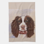 ENGLISH SPRINGER SPANIEL GESCHIRRTUCH (Vertikal)