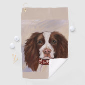 ENGLISH SPRINGER SPANIEL GOLFHANDTUCH (Insitu)