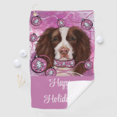 ENGLISH SPRINGER SPANIEL GOLFHANDTUCH (Insitu)