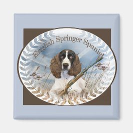 English Springer Spaniel Hunts Magnet
