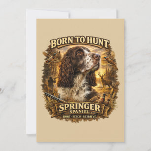 English Springer Spaniel Jagdhund Einladung