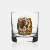 English Springer Spaniel Jagdhund Whiskyglas (Rückseite)