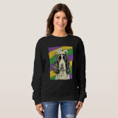 English Springer Spaniel Jester Mardi Gras Dog Mom Sweatshirt (Vorne ganz)