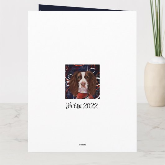 ENGLISH SPRINGER SPANIEL KARTE (Rückseite)