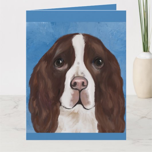 ENGLISH SPRINGER SPANIEL KARTE (Vorderseite)