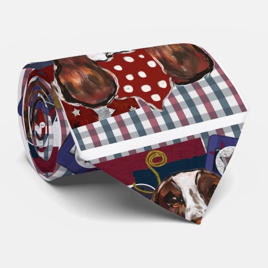 ENGLISH SPRINGER SPANIEL KRAWATTE (Gerollt)