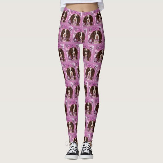 ENGLISH SPRINGER SPANIEL LEGGINGS (Vorderseite)