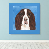 ENGLISH SPRINGER SPANIEL LEINWANDDRUCK (Insitu (Holzboden))