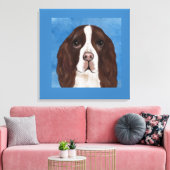 ENGLISH SPRINGER SPANIEL LEINWANDDRUCK (Insitu (Wohnzimmer))